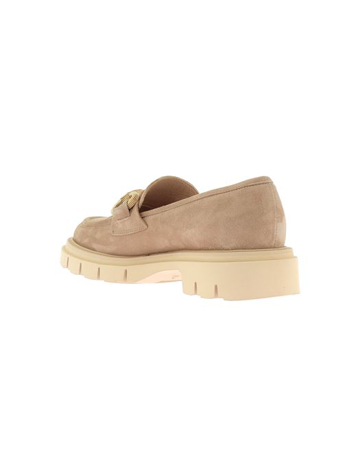 mocassino da donna in camoscio beige LUCA GROSSI | H904X